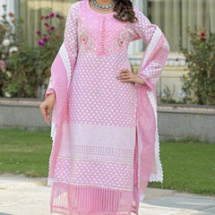 Cotton Embroidered Kurta Set