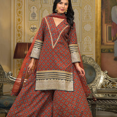 Maroon Cotton Premium And Elegant Kurta Sets For Women