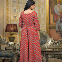 Maroon Cotton Premium And Elegant Kurta Sets For Women