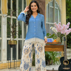 Crape Premium And Elegant Co-Ord Set For Women