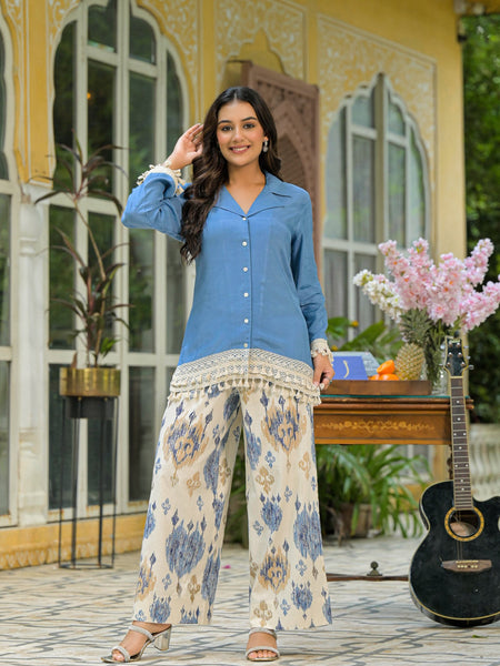 Crape Premium And Elegant Co-Ord Set For Women