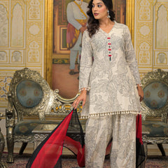 Beige Cotton Premium And Elegant Kurta Sets For Women