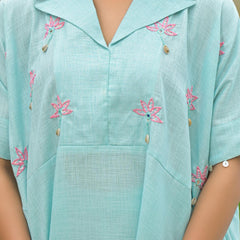 Sky Blue Kaftan Style Co-Ord Set for Women