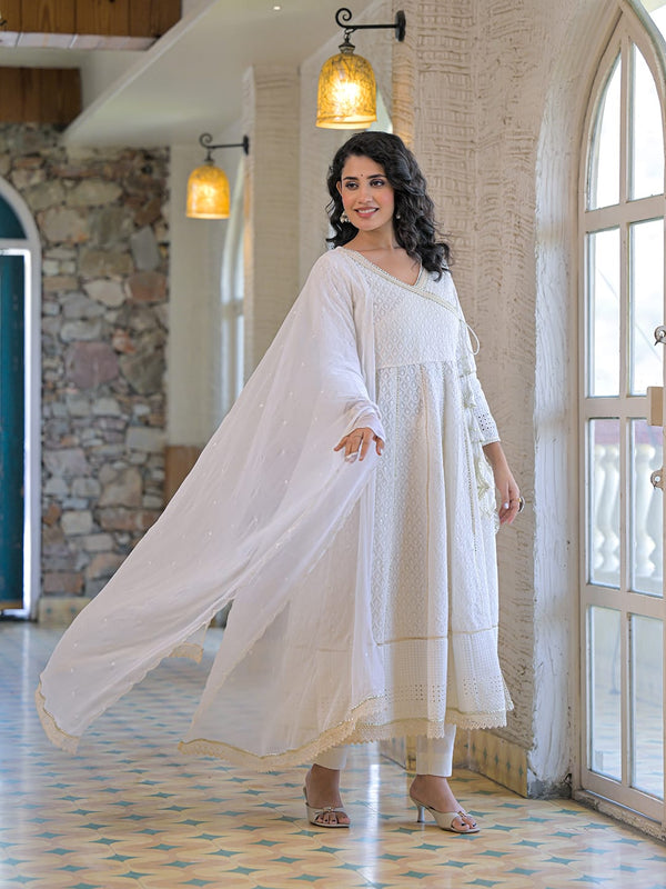 off-white-cotton- schiffly premium-and-elegant-kurta-sets-for-women