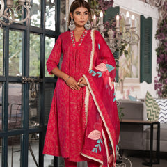 Maroon Cotton Premium And Elegant Kurta Sets For Women