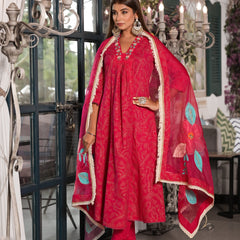Maroon Cotton Premium And Elegant Kurta Sets For Women