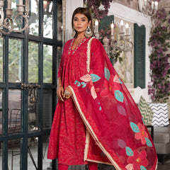 Maroon Cotton Premium And Elegant Kurta Sets For Women
