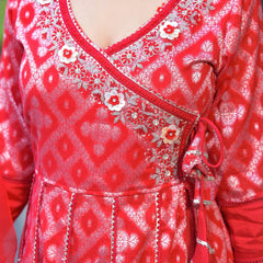 Premium Cotton Red Kurta Sets For Women