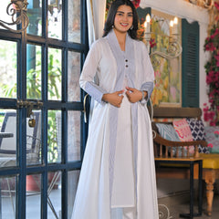 Blue Cotton Premium And Elegant Kurta Sets For Women