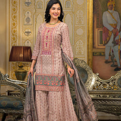 Beige chander Premium And Elegant Kurta Sets For Women