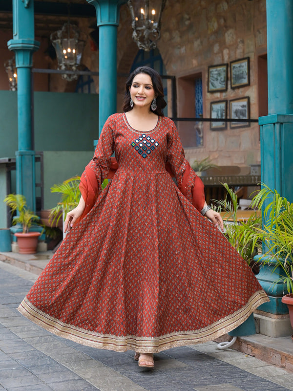 Maroon Cotton Premium And Elegant Kurta Sets For Women
