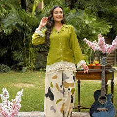 Crape Premium And Elegant Co-Ord Set For Women