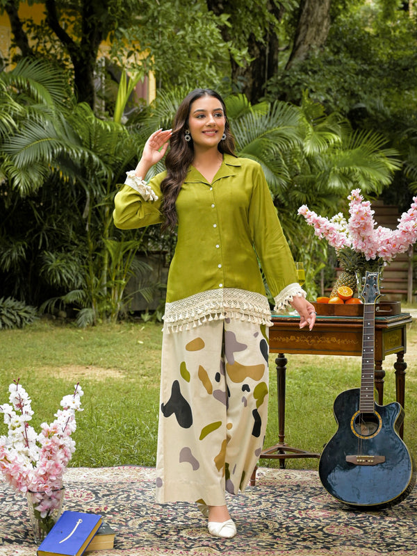 Crape Premium And Elegant Co-Ord Set For Women