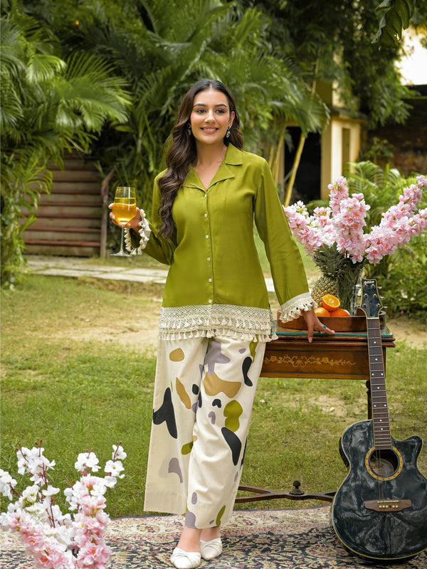 Crape Premium And Elegant Co-Ord Set For Women