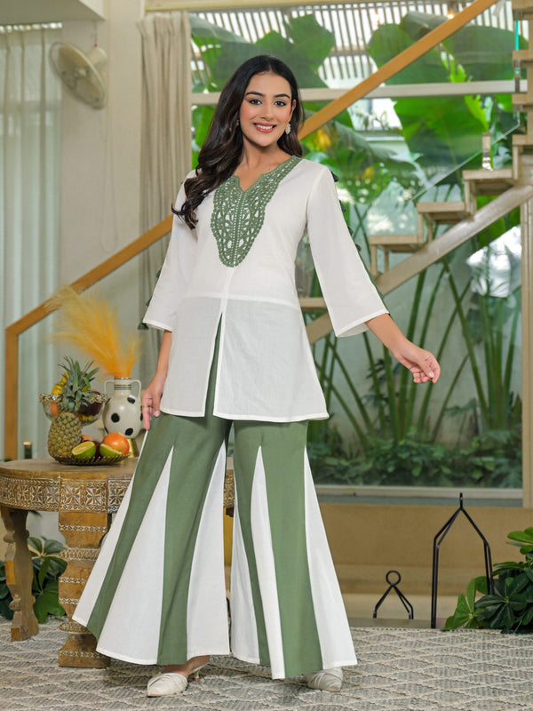 Olive Green Crape Premium And Elegant Kurta Sets For Women