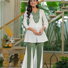 Olive Green Crape Premium And Elegant Kurta Sets For Women
