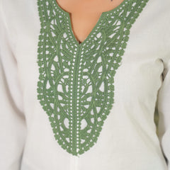 Olive Green Crape Premium And Elegant Kurta Sets For Women
