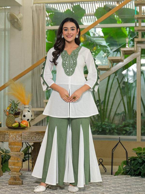 Olive Green Crape Premium And Elegant Kurta Sets For Women