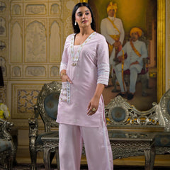 Premium Cotton Pink Kurta Sets For Women